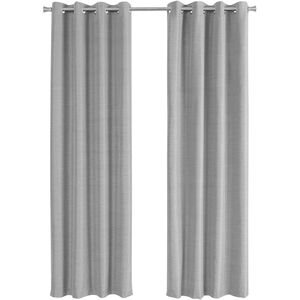 Swatara Grey Curtain Panel, 2-Piece Set
