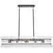 Sophie 6 Light 47 inch Matte Black Linear Chandelier Ceiling Light