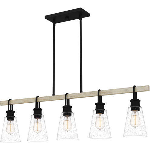 Kingsbridge 5 Light 42 inch Earth Black Island Light Ceiling Light