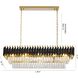 Canada LED 12 inch Black and Gold Chandelier Ceiling Light