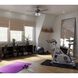 AirPro 52 inch Matte Black with Black/Rustic Charcoal Blades Ceiling Fan