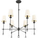 Lorainne 6 Light 32 inch Oxidized Black Chandelier Ceiling Light
