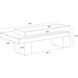 Herriot 56 X 28 inch Dark Brown / Grey Outdoor Coffee Table