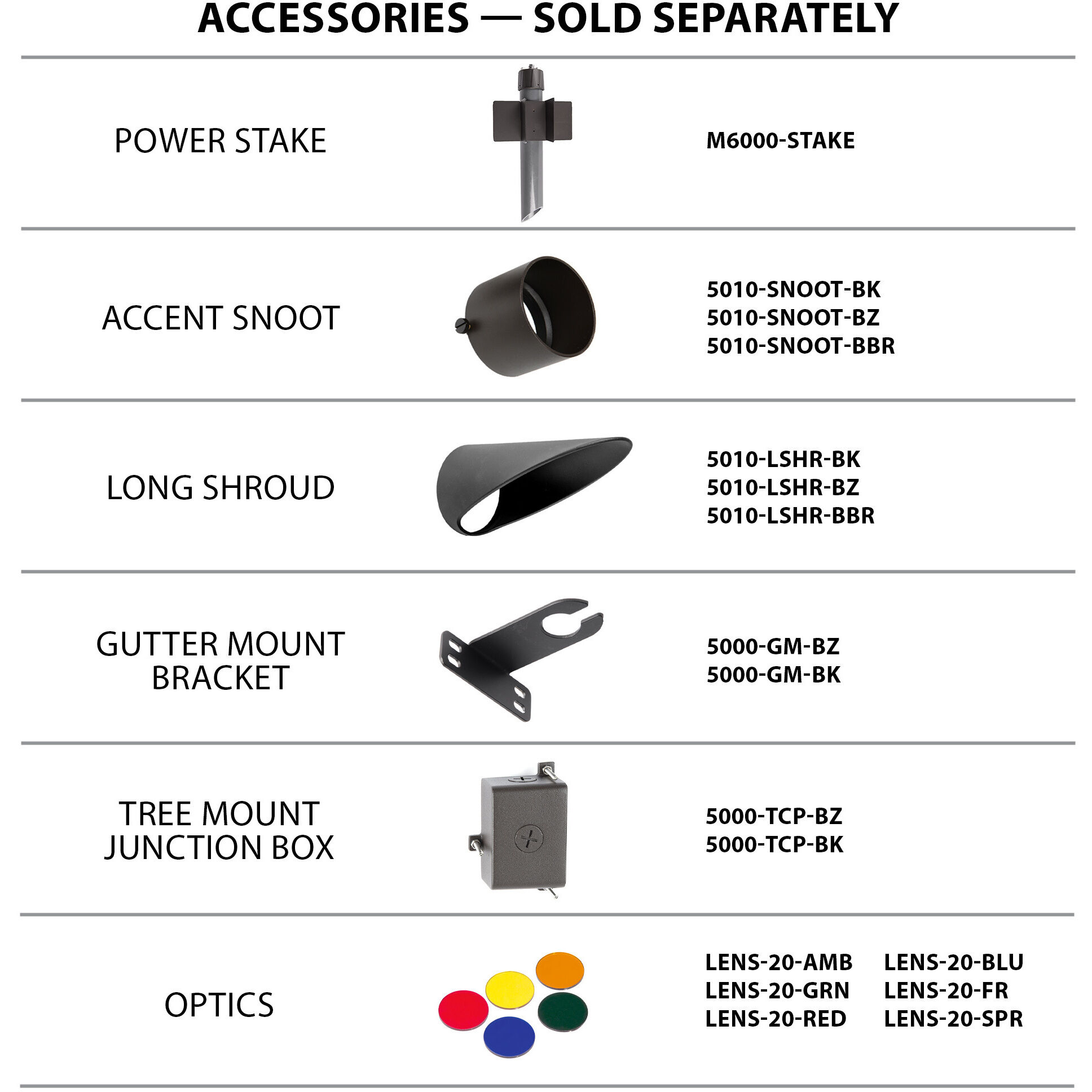 Tyler Solid Brass Coated in Bronze 14.5 watt LED Spot and Flood Lighting in Bronzed Brass, WAC Landscape