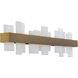 Acropolis 1 Light 37.38 inch Aged Brass Bath Vanity & Wall Light in 37in.