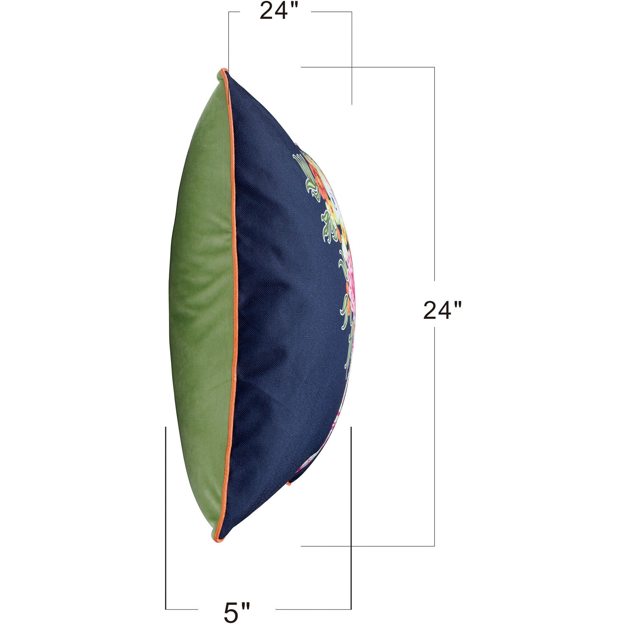 Dann Foley 24 inch Navy Throw Pillow