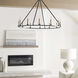 Chapman & Myers Darlana 12 Light 40 inch Aged Iron Single Ring Chandelier Ceiling Light, Large