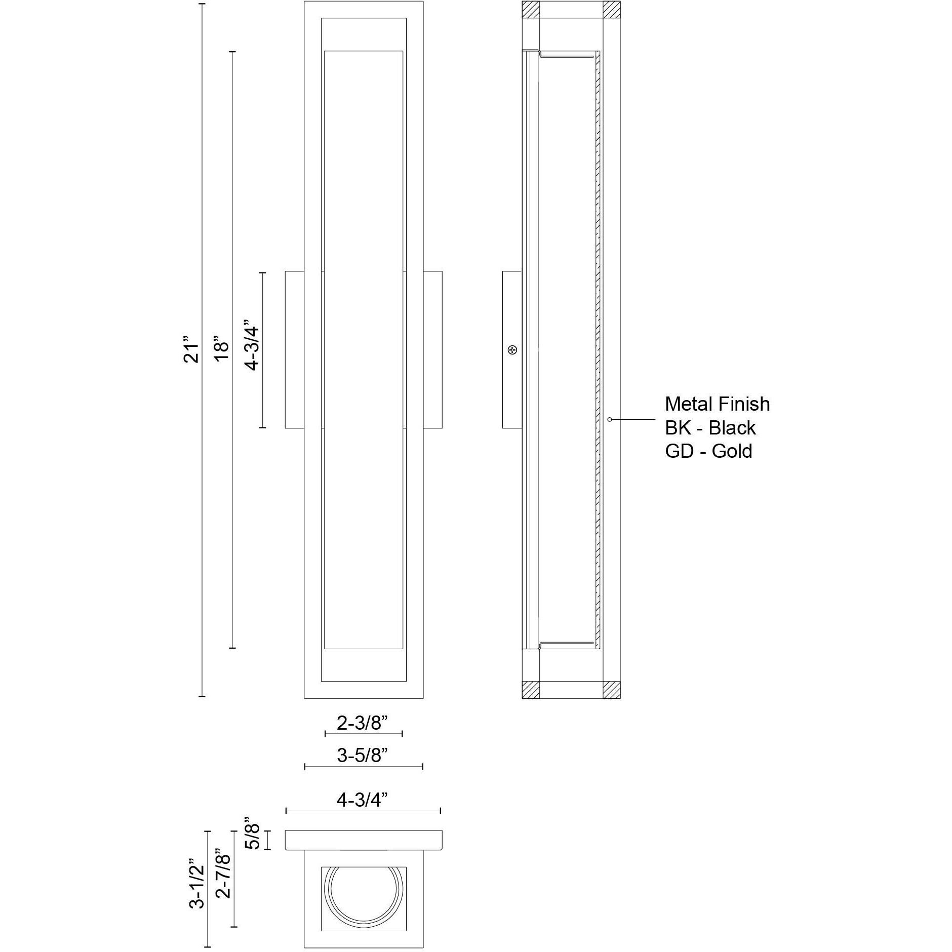 Lochwood Wall Sconce Wall Light in Gold