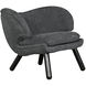 Valerie Charcoal Black Occasional Chair