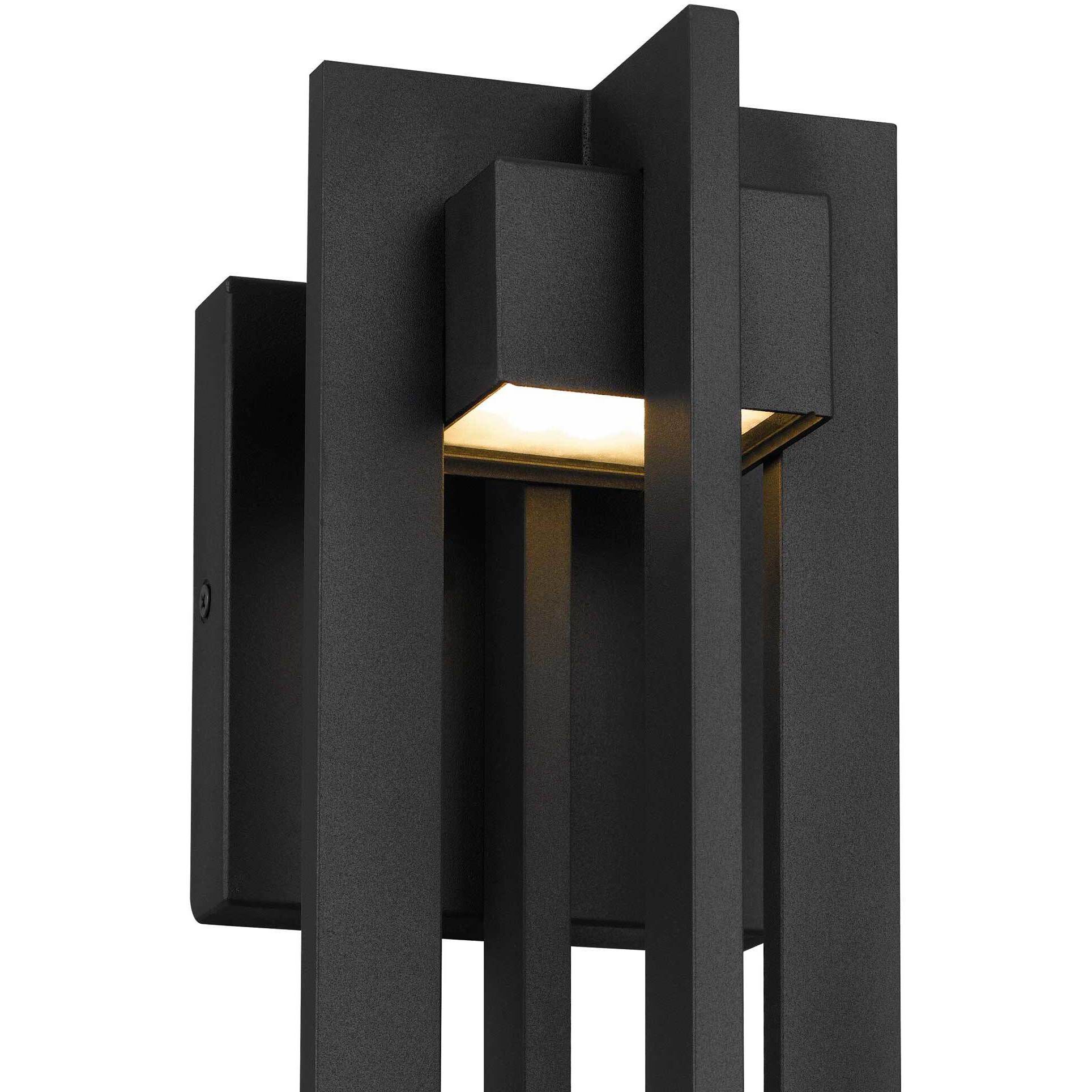 4 Bar LED 13 inch Sand Black Outdoor Wall Sconce