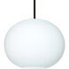 Jordo 1 Light Black Stem Pendant Ceiling Light