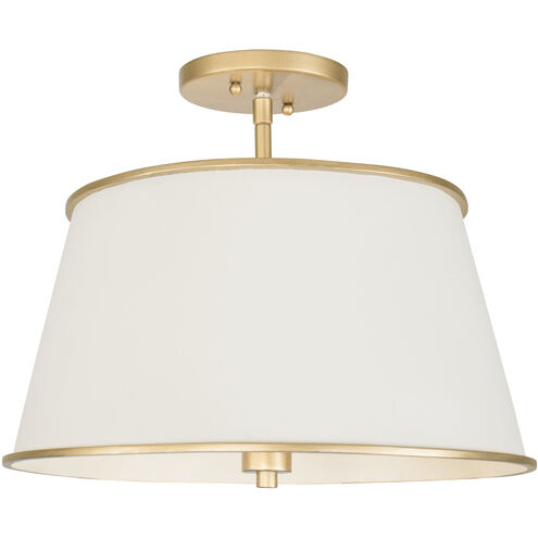 Coco 4 Light 16 inch Matte White/French Gold Pendant Ceiling Light