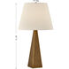 Dunham 32 inch 100.00 watt Table Lamp Portable Light, By Coco & Dash