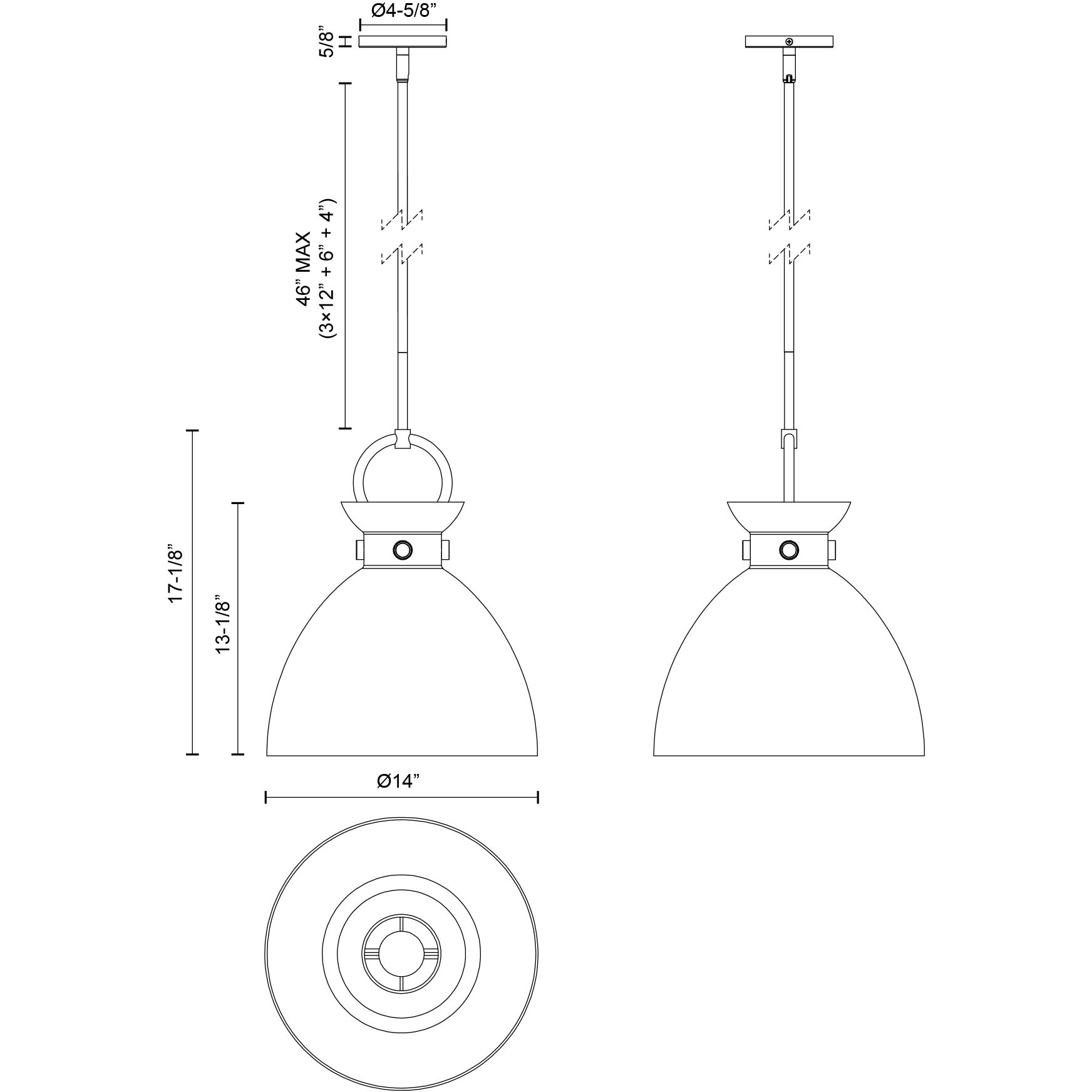 Alora Mood Waldo Pendant Ceiling Light in Aged Gold, Glossy Opal Glass