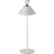 Danny 14 inch 1.50 watt White and Antique Brass LED Cordless Table Lamp Portable Light
