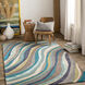 Lounge 96 X 24 inch Blue Rug in 2.5 x 8, Runner