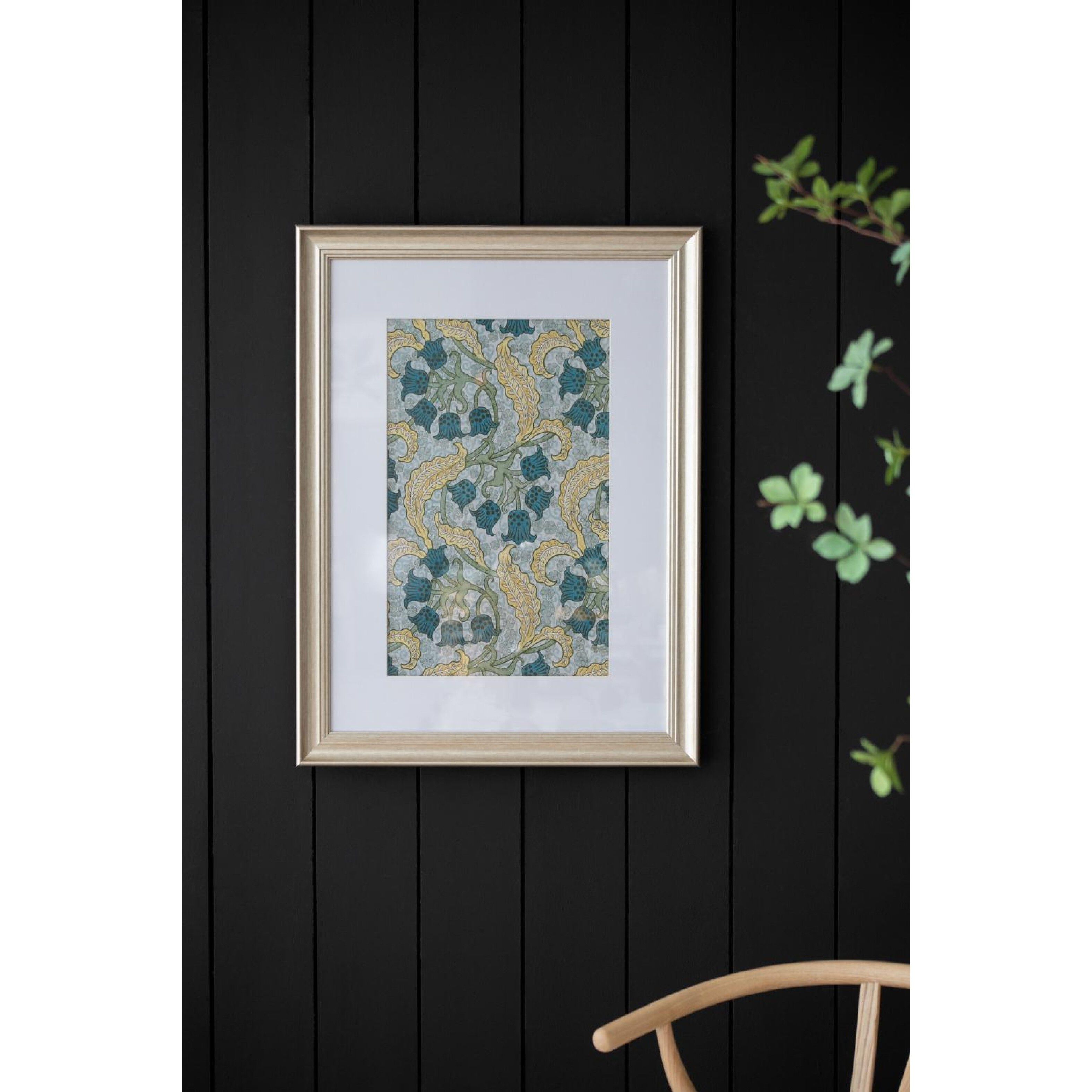 Smithsonian Gold and Green and Blue Wall Art, Floral