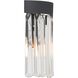 Emory Sconce Wall Light in Black Forged