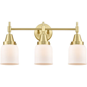 Caden LED 23 inch Satin Brass Bath Vanity Light Wall Light in Matte White Glass