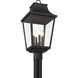 Altimeter 4 Light 23.5 inch Sand Coal Outdoor Post Lantern, Great Outdoors
