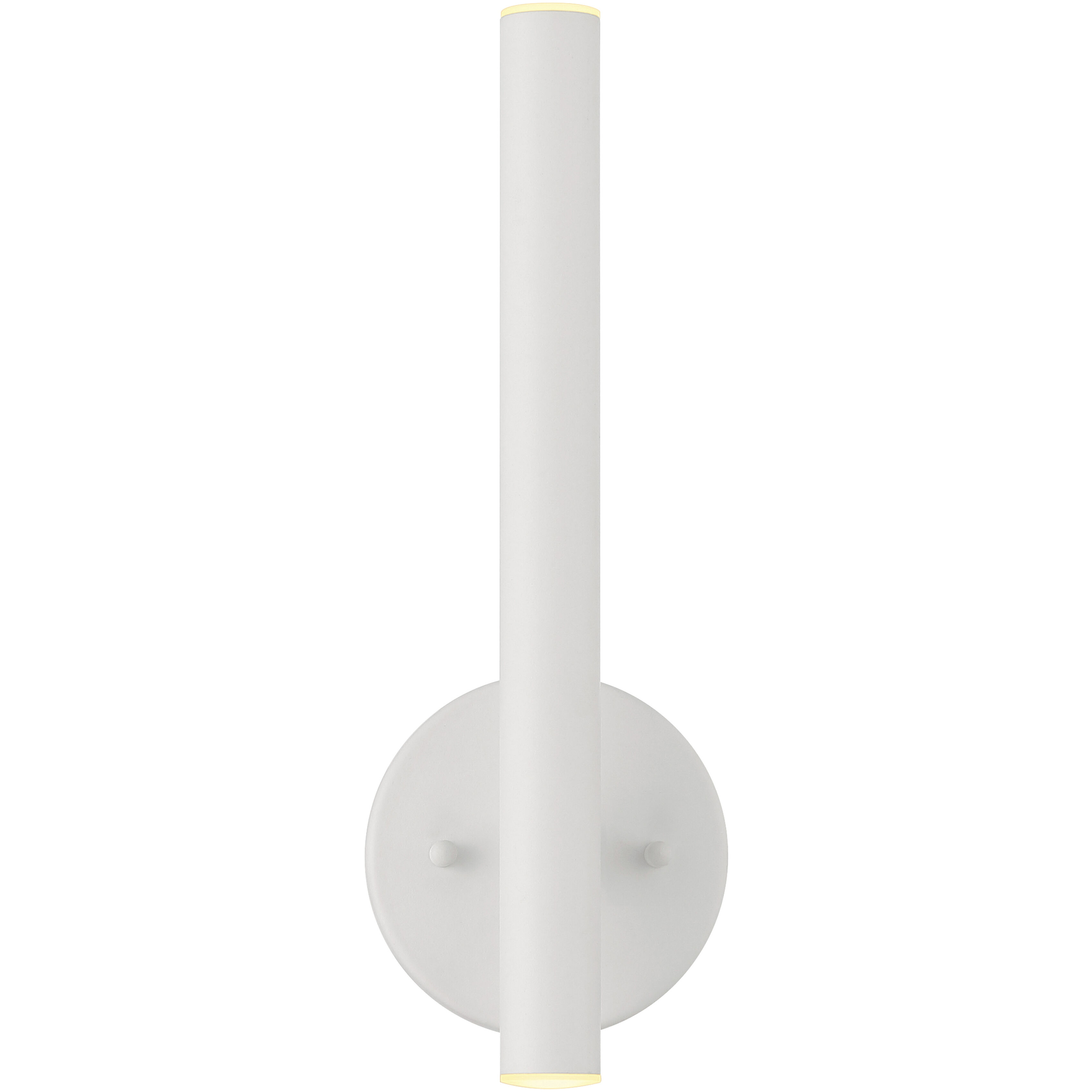 Pipeline 2 Light 1.25 inch Matte White ADA Wall Sconce Wall Light