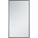 Monet 36 X 20 inch Black Wall Mirror