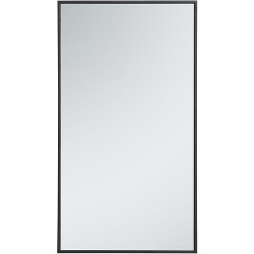 Monet 36 X 20 inch Black Wall Mirror