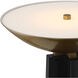 Calyx 71 inch 28 watt Black and Antique Brass Torchiere Floor Lamp Portable Light