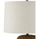 Mabrouka 29.5 inch 150 watt Dark Brown Table Lamp Portable Light