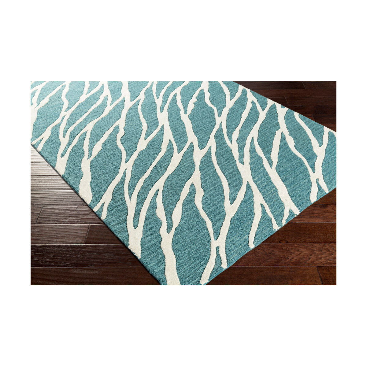 Arise 96 X 24 inch Teal Indoor Runner, Runner
