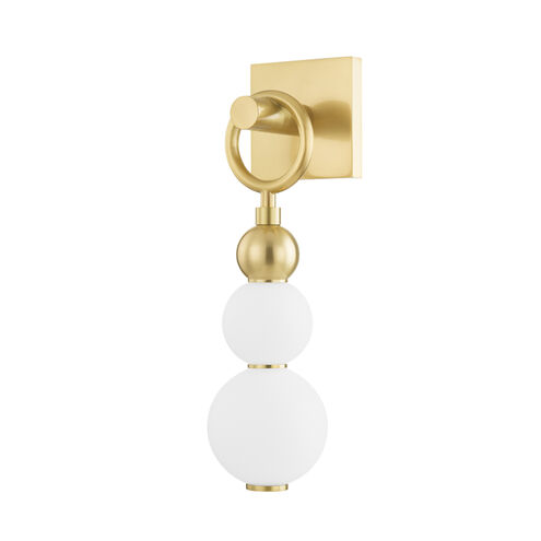 Perrin LED 6 inch Aged Brass Wall Sconce Wall Light