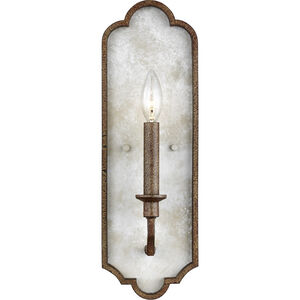 Spruce 1 Light 5.5 inch Distressed White Wood Wall Bath Fixture Wall Light
