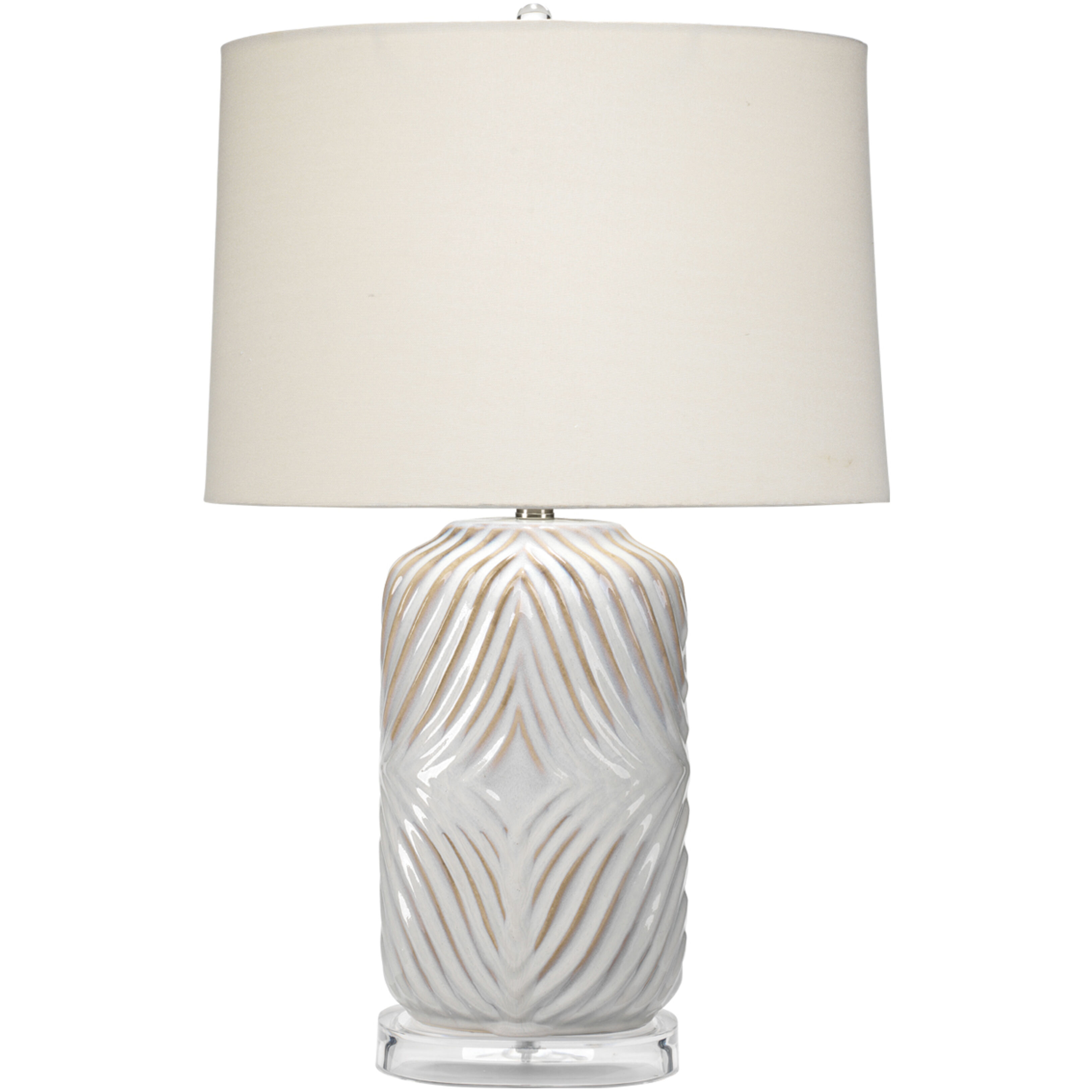 Harper 27 inch 150 watt White with Natural undertone Table Lamp Portable Light