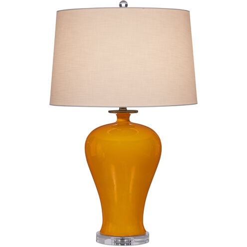 Imperial 31 inch 150 watt Imperial Yellow/Clear/Natural Brass Table Lamp Portable Light