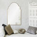 Natasha 42 X 26 inch Antique Silver Leaf Wall Mirror