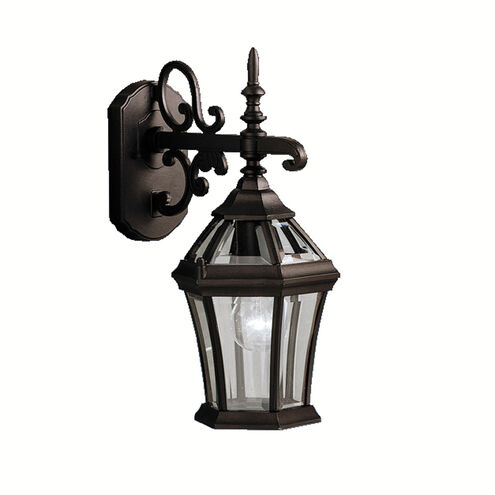 Townhouse 1 Light 15 inch Black Outdoor Wall, Medium