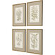 Florals Green and Yellow and Beige and Neutral Framed Art
