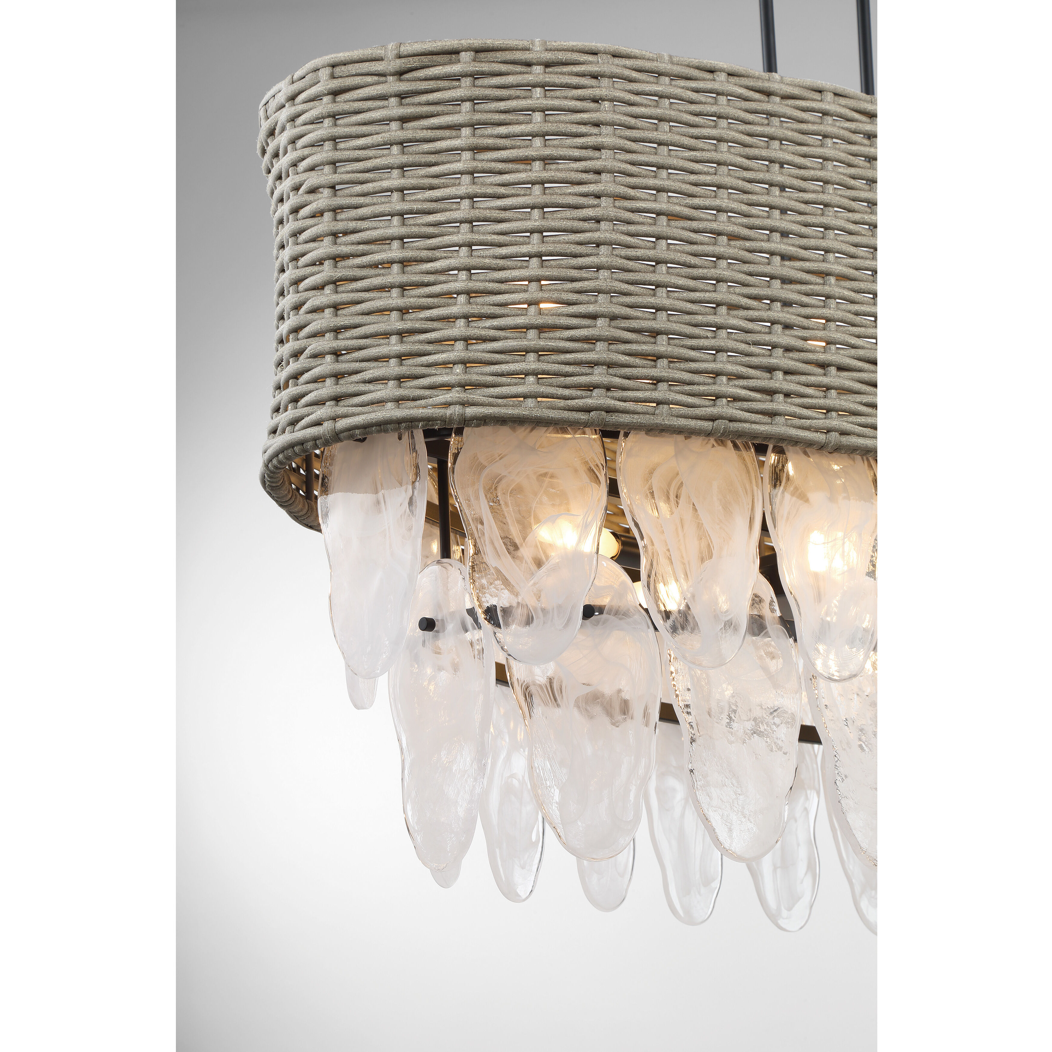 Breakers Isle 12 Light 48 inch Coal Island Light Ceiling Light