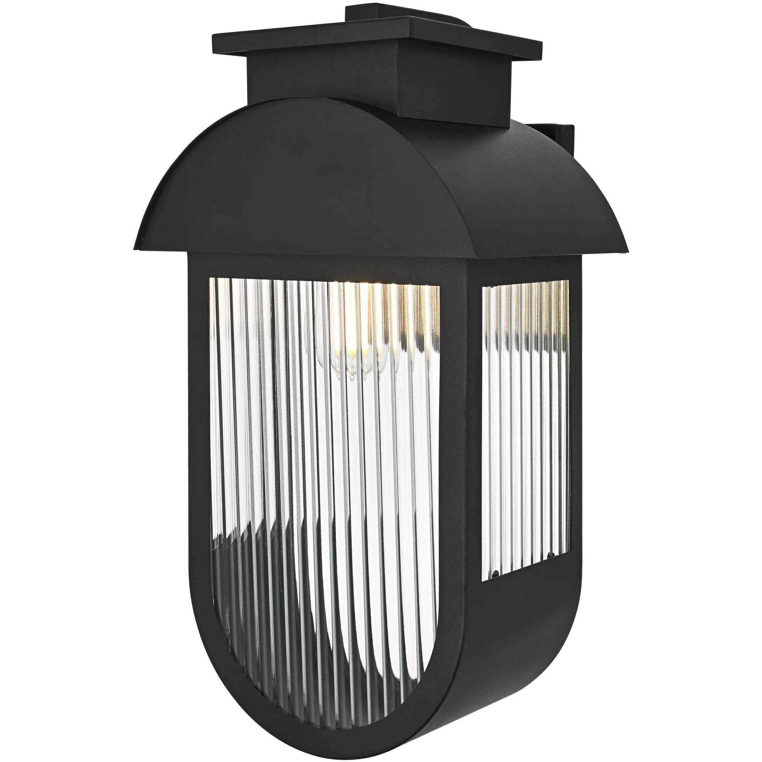 Albert 1 Light 18.5 inch Black Outdoor Wall Sconce