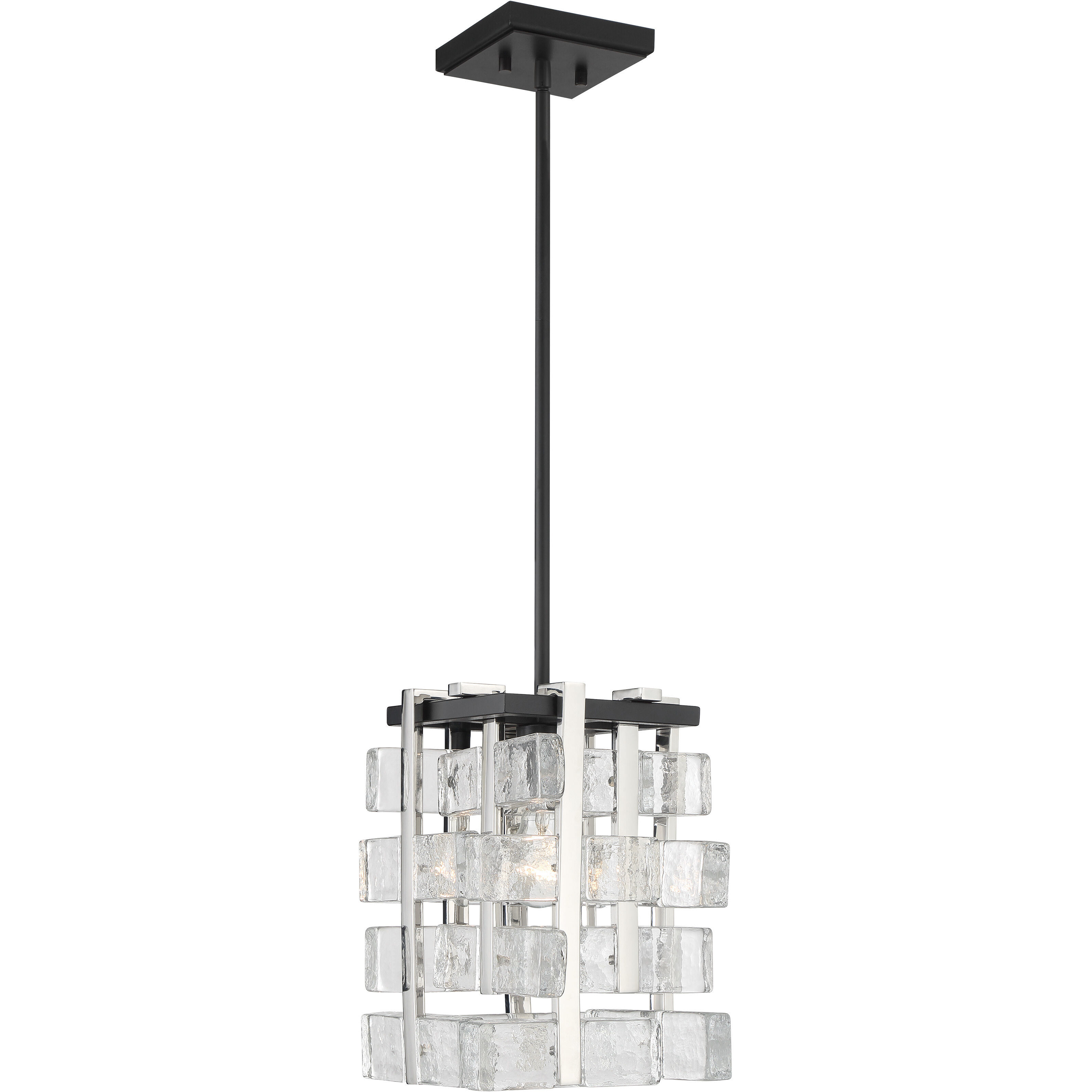 Painesdale 1 Light 9 inch Sand Coal And Polished Nickel Mini Pendant Ceiling Light