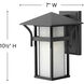 Estate Series Harbor Outdoor Wall Mount Lantern in Satin Black, Small