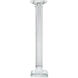 Fluted Glass 17 X 4 inch Candle