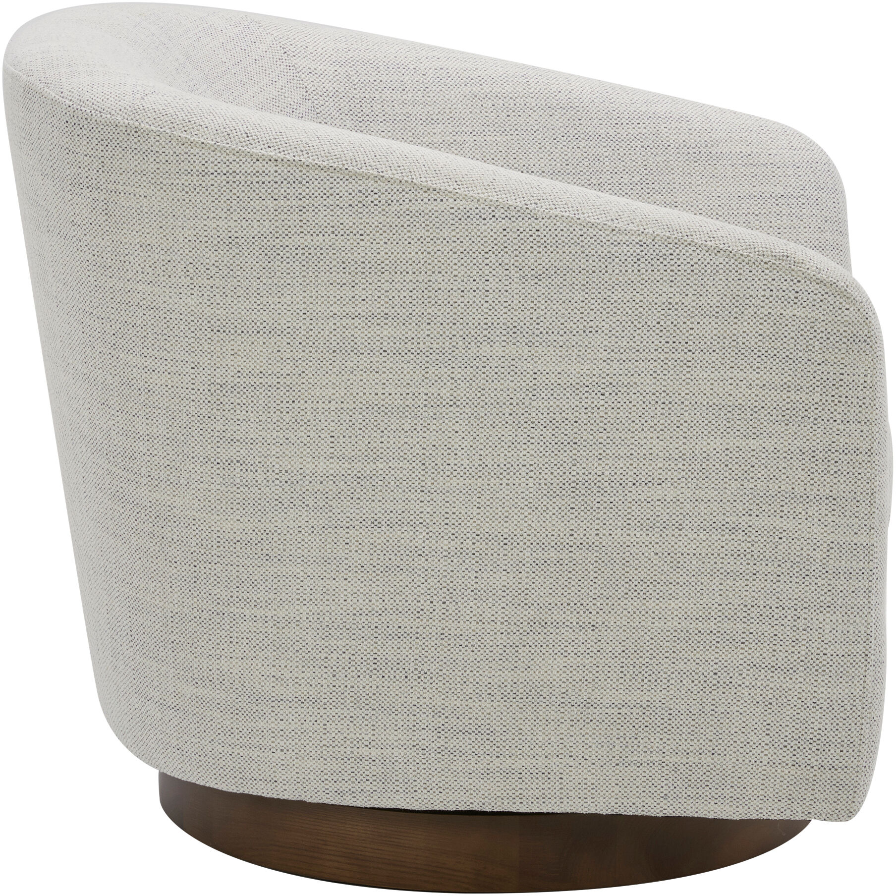 Oscy White Swivel Chair