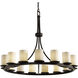 Limoges LED 42 inch Dark Bronze Chandelier Ceiling Light in Bamboo, 10500 Lm LED, Dakota