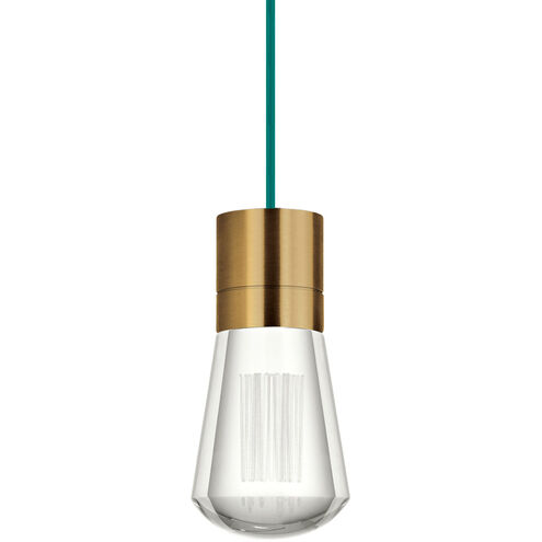 Alva LED 3.6 inch Aged Brass Pendant Ceiling Light