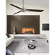 Rudolph 52 inch Brushed Nickel/Medium Maple with Medium Maple Blades Ceiling Fan