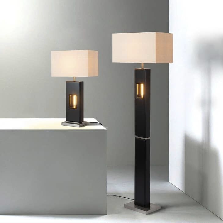 Deus Ex Machina 60 inch 100.00 watt Espresso and Brushed Nickel Floor Lamp Portable Light