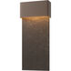 Stratum LED 21.8 inch Coastal Bronze and Coastal Oil Rubbed Bronze Outdoor Sconce in Coastal Bronze/Coastal Oil Rubbed Bronze, Large