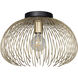 Venezuela 1 Light 15.16 inch Gold and Black Convertible Pendant Ceiling Light