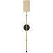 Capriole 1 Light 5 inch Satin Black Wall Sconce Wall Light